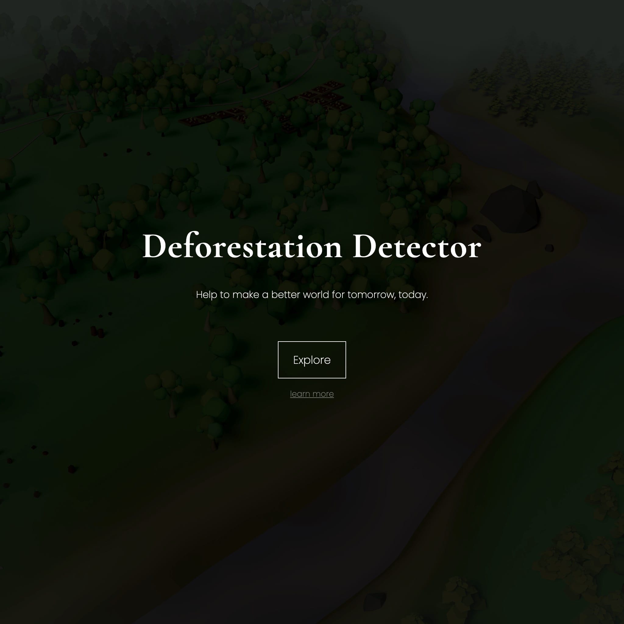 example screenshot of project Deforestation Detector